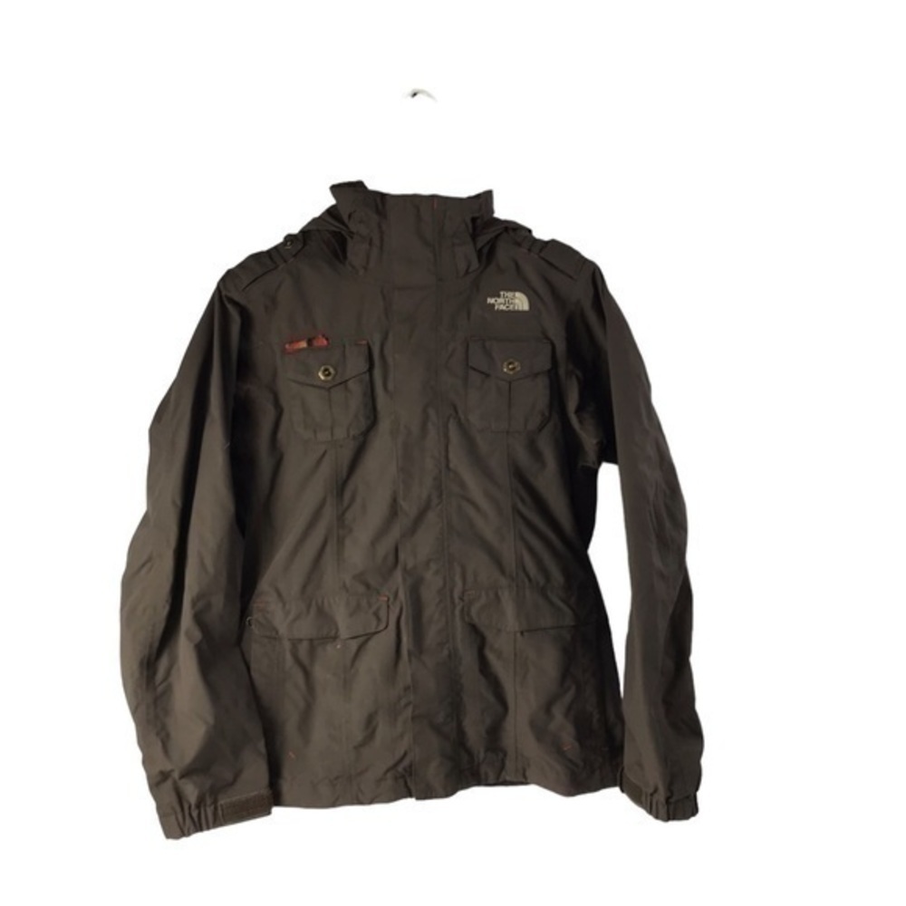 The North Face Hyvent waterproof ski hooded jacket size Medium women’s , Brown